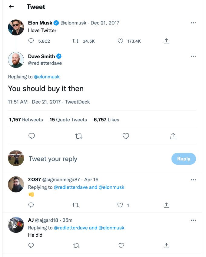 Breaking: Twitter Accepts Elon's Offer